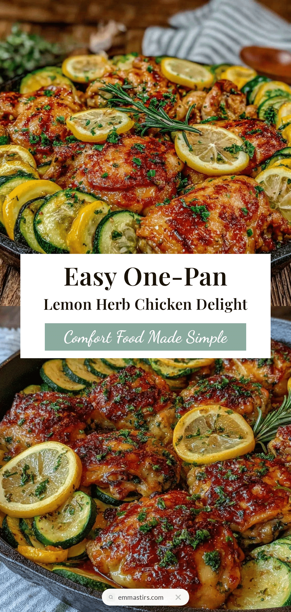 one-pan lemon herb chicken recipe