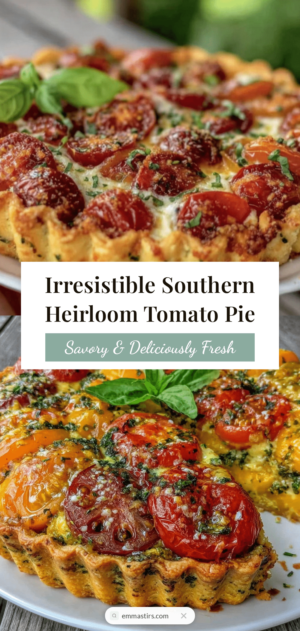 Southern heirloom tomato pie recipe