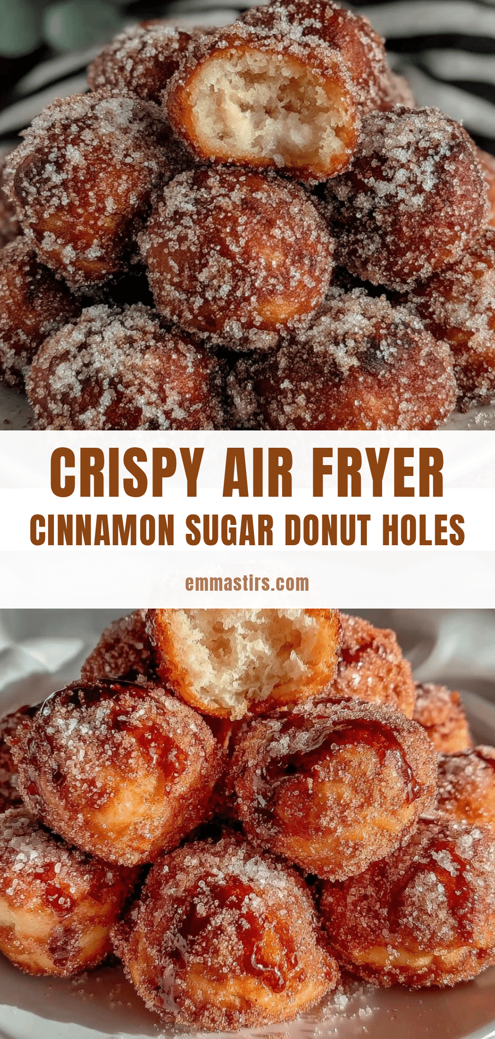 air fryer cinnamon sugar donut holes recipe