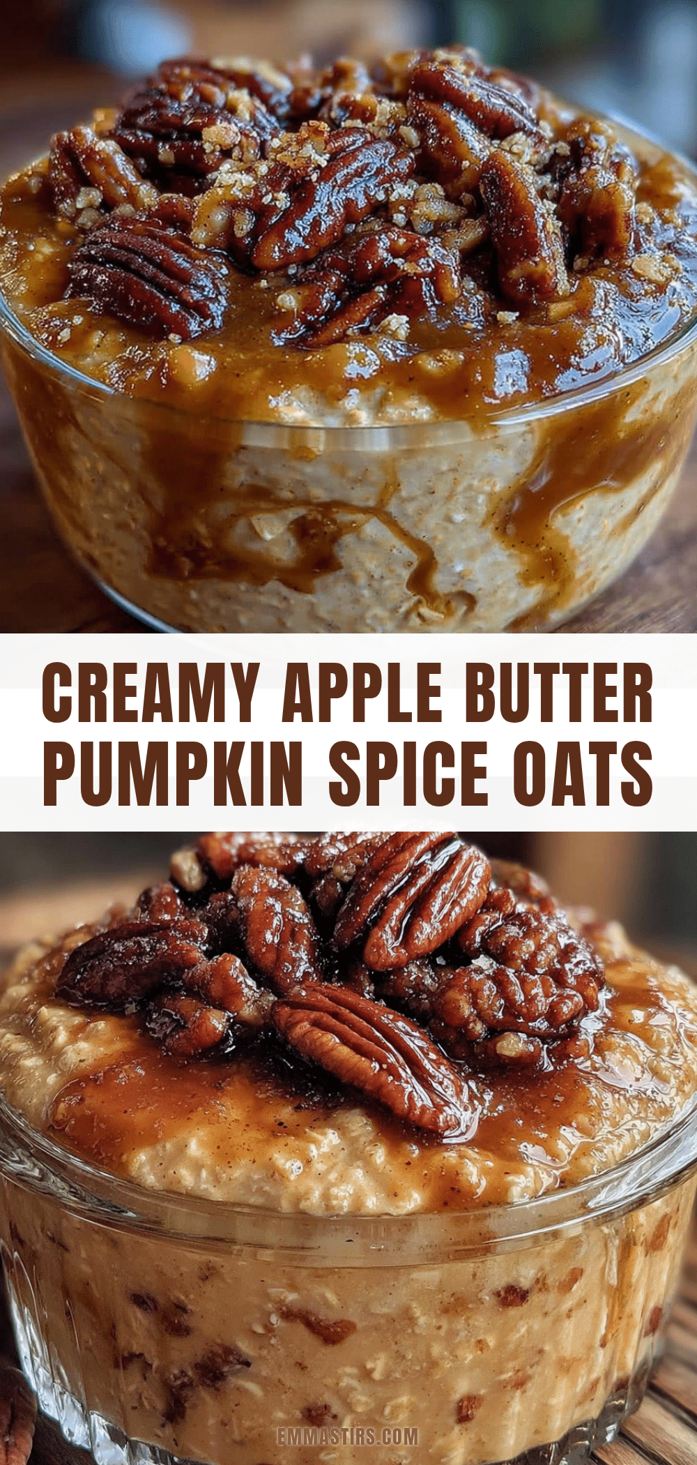 apple butter pumpkin spice overnight oats recipe