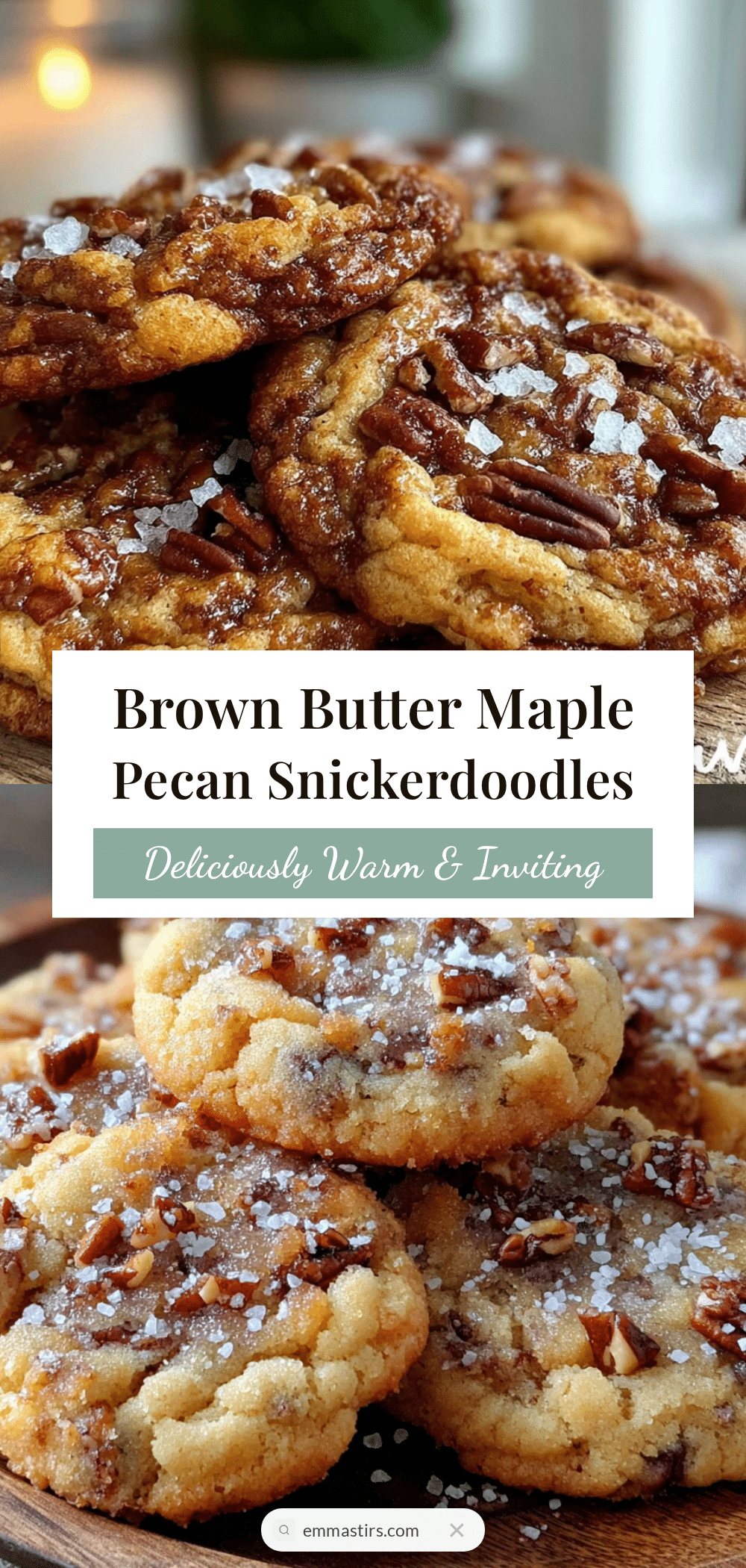 brown butter maple pecan snickerdoodles recipe