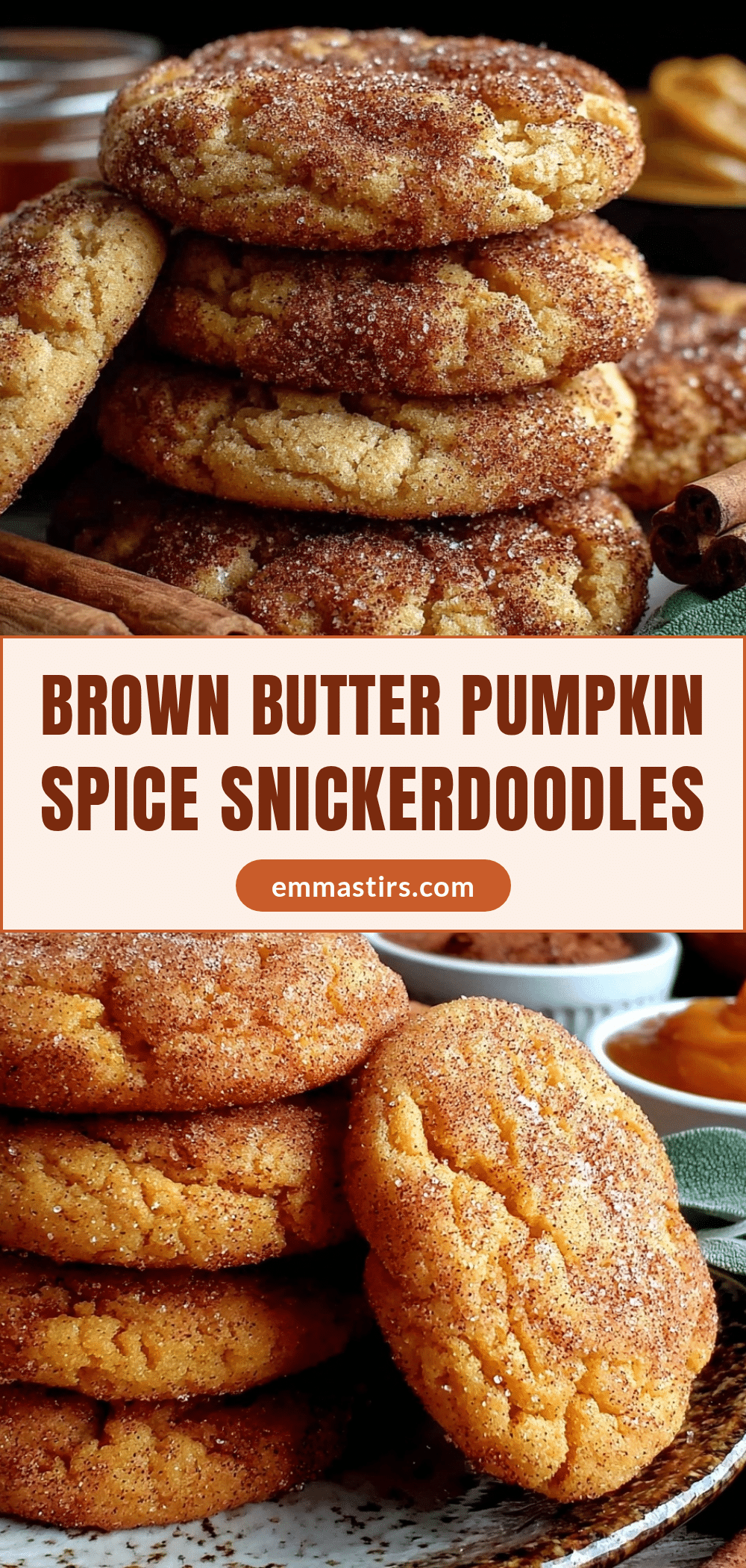 brown butter pumpkin spice snickerdoodles recipe