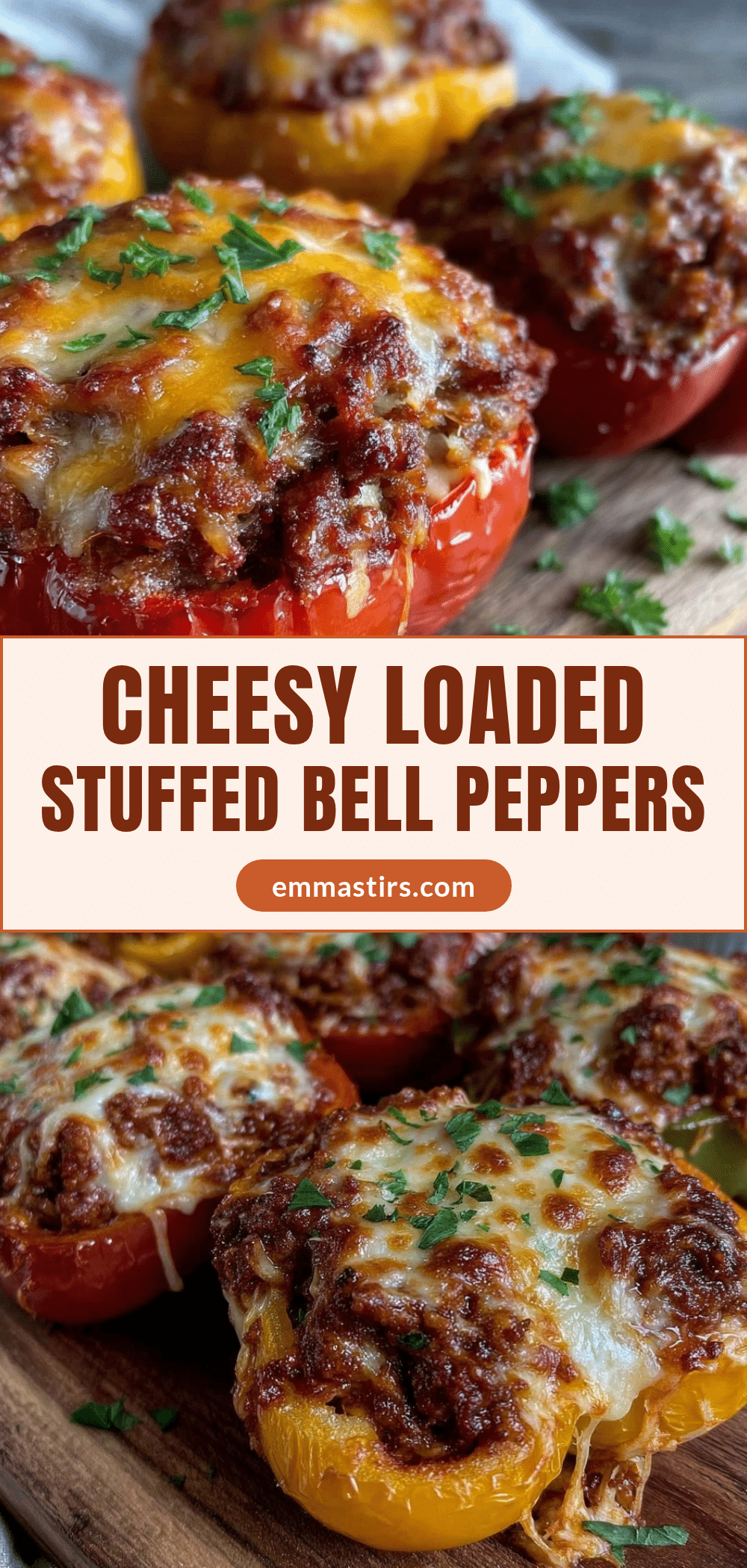 cheesy stuffed bell peppers recipe