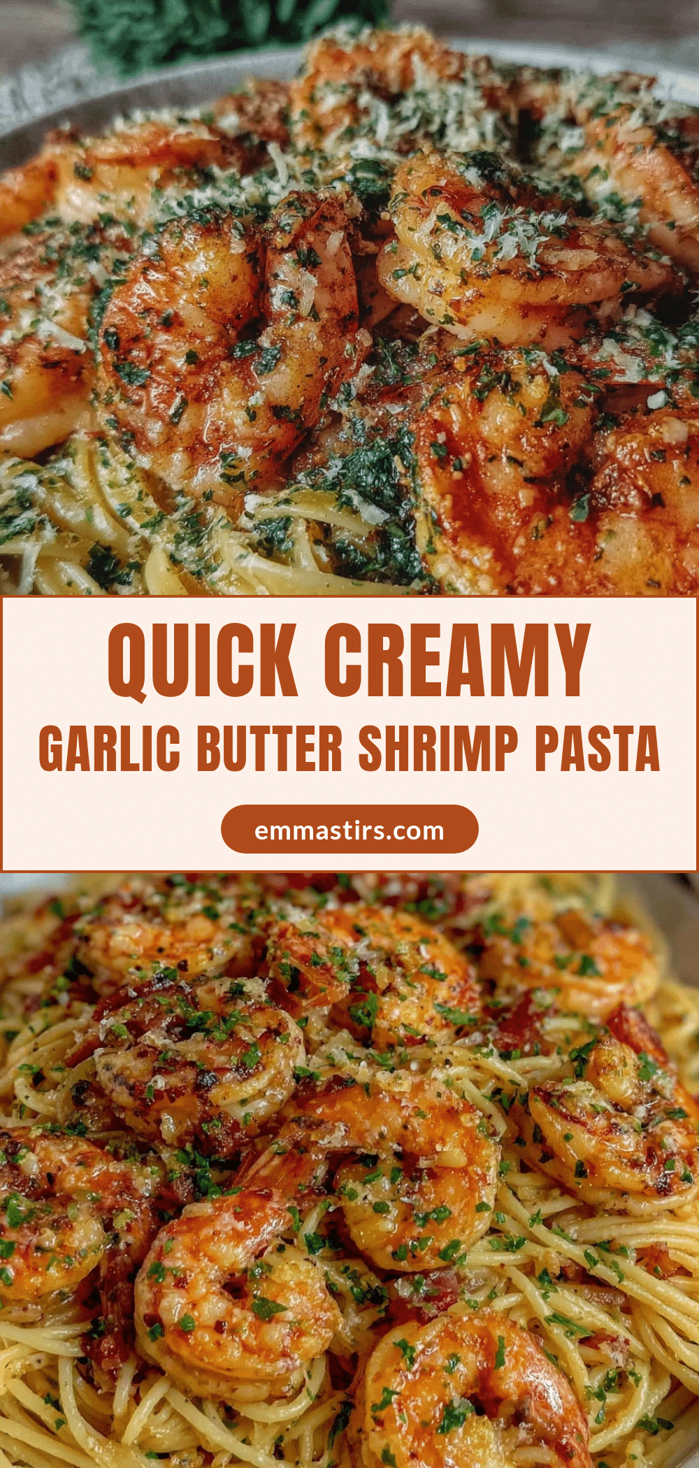 creamy garlic butter shrimp pasta recipe