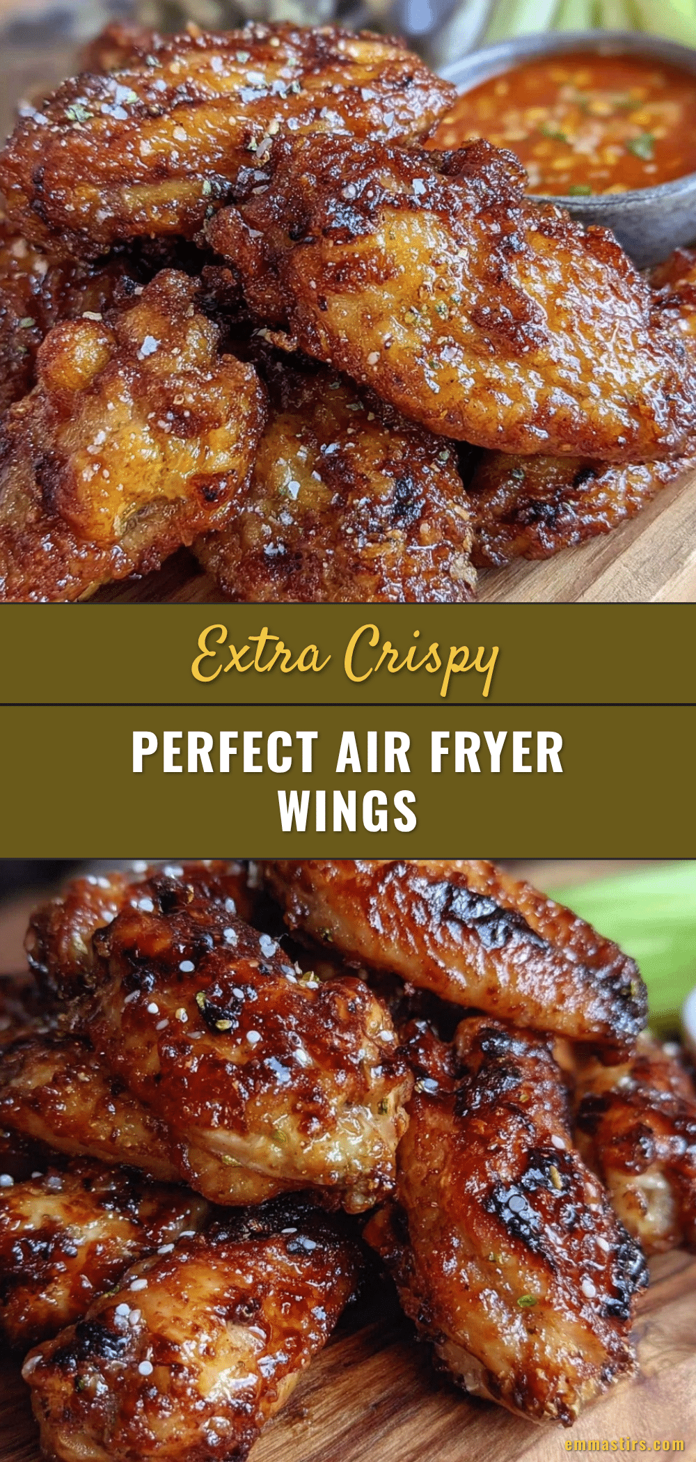 crispy air fryer chicken wings recipe