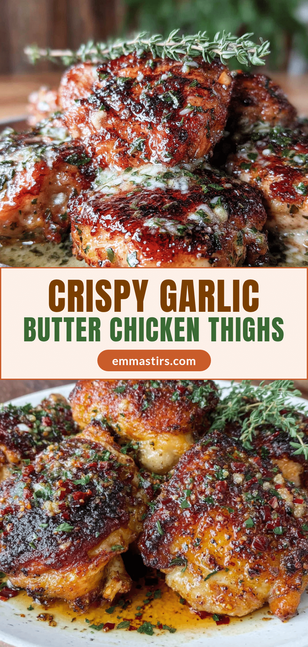 crispy boneless chicken thighs recipe