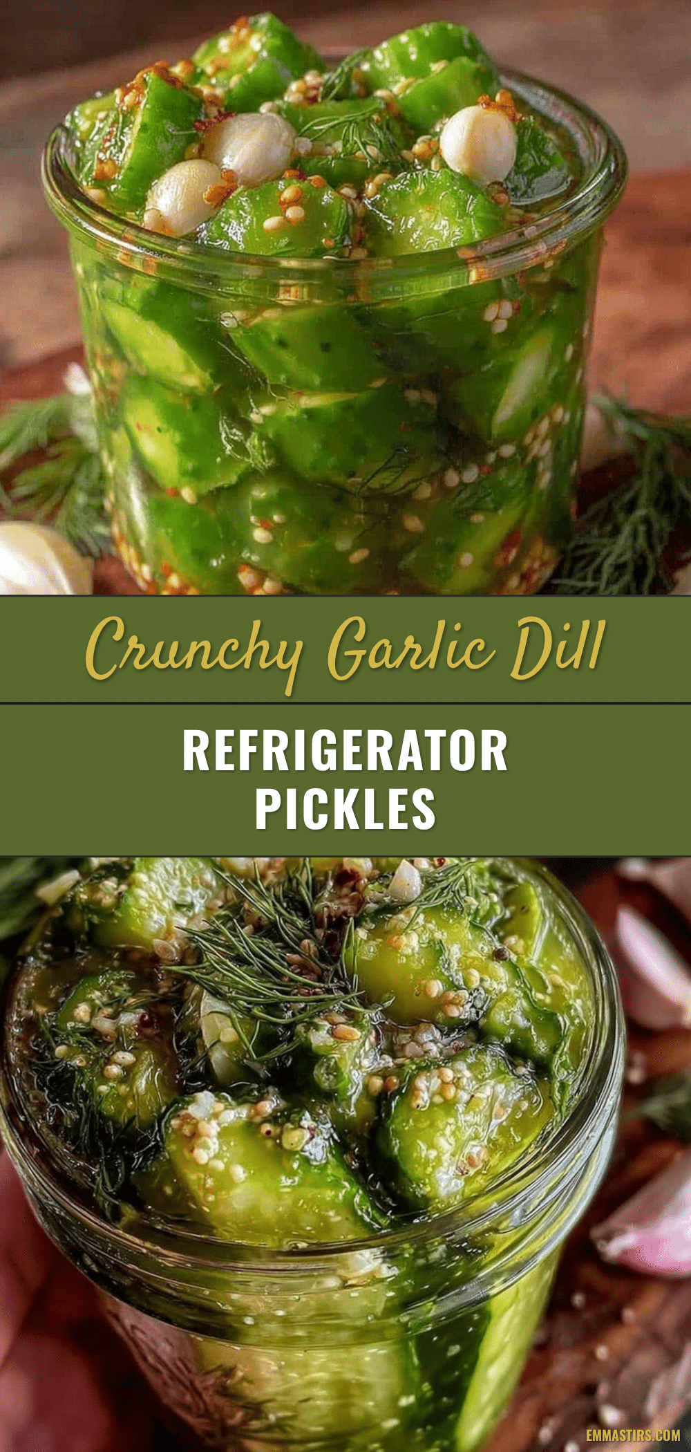 crunchy garlic dill refrigerator pickles recipe