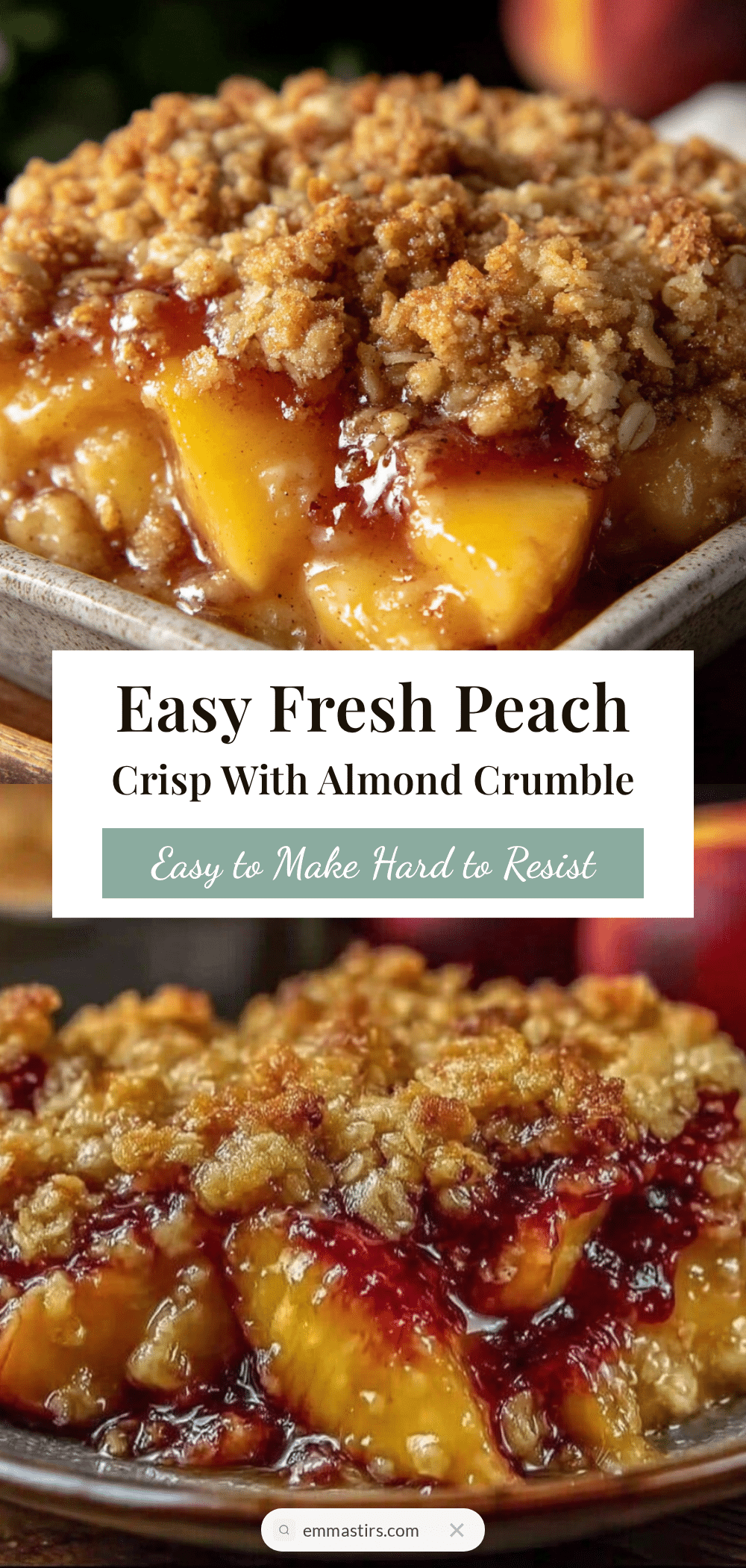 Easy Fresh Peach Crisp recipe