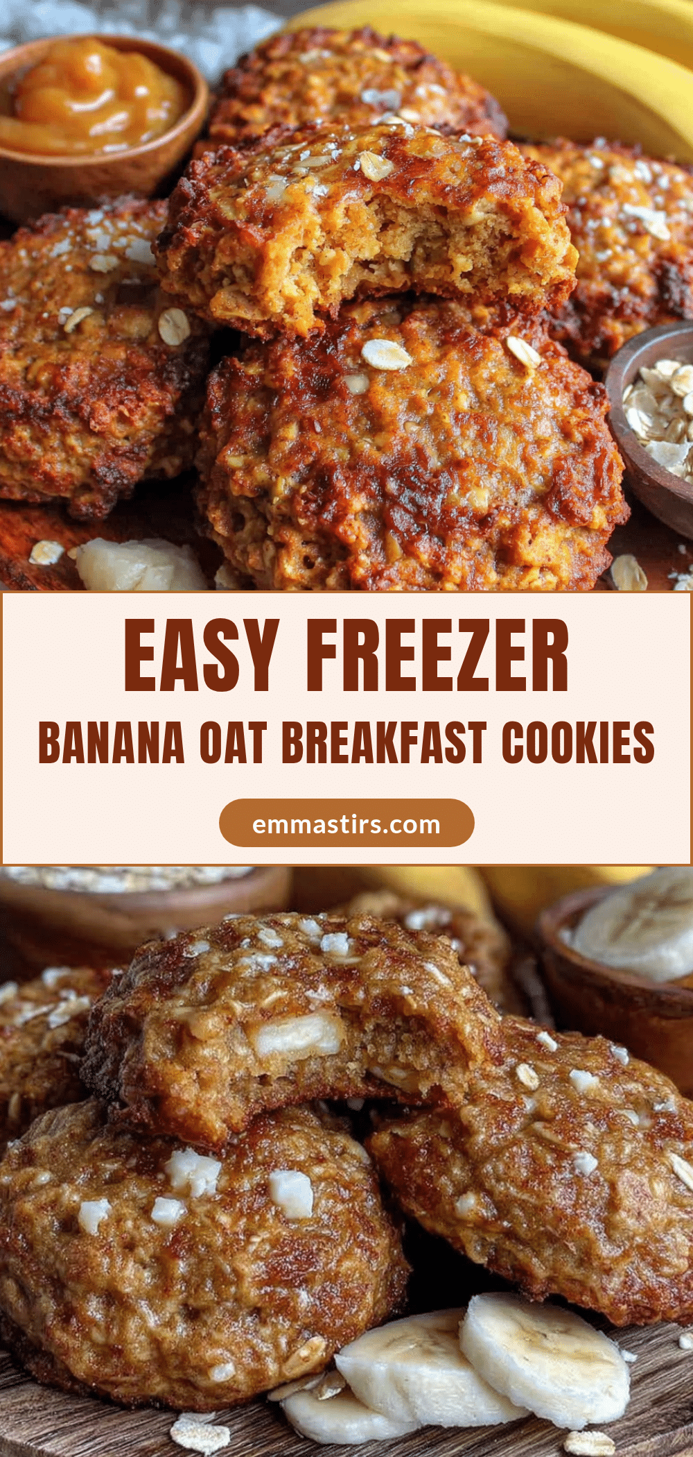 freezer banana oat breakfast cookies recipe
