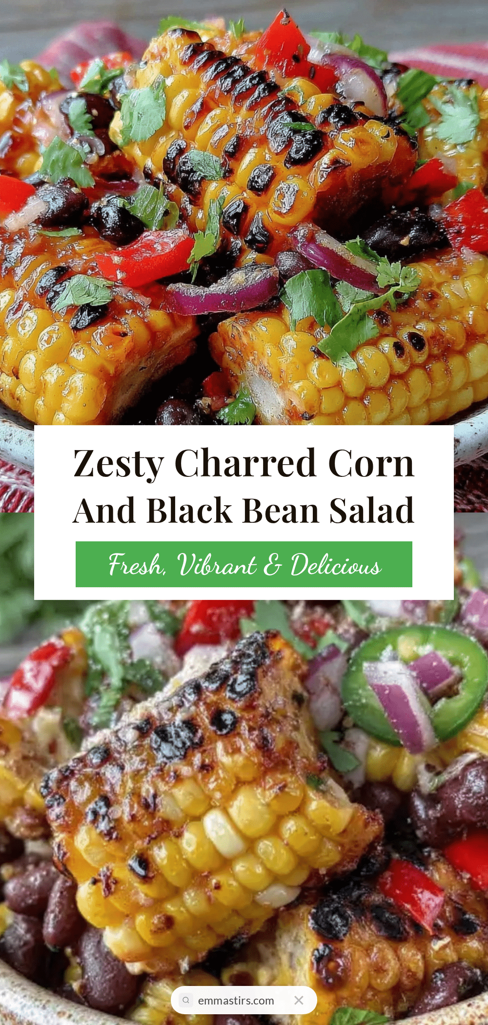 fresh charred corn and black bean salad recipe