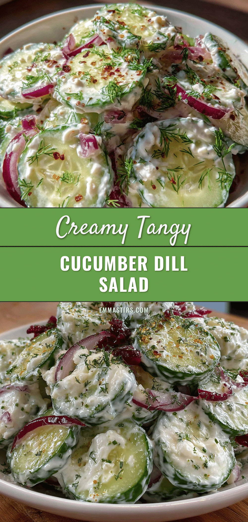 fresh creamy cucumber dill salad recipe