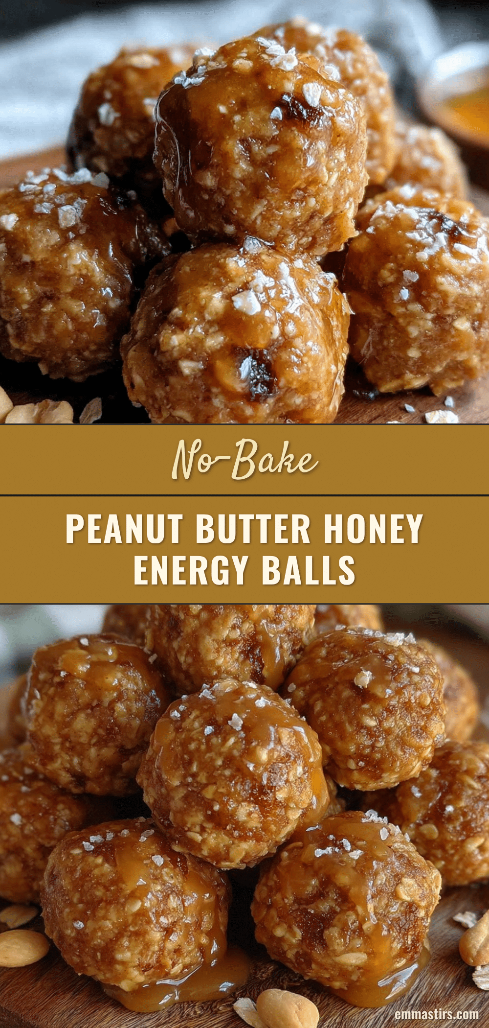 healthy peanut butter honey energy balls recipe
