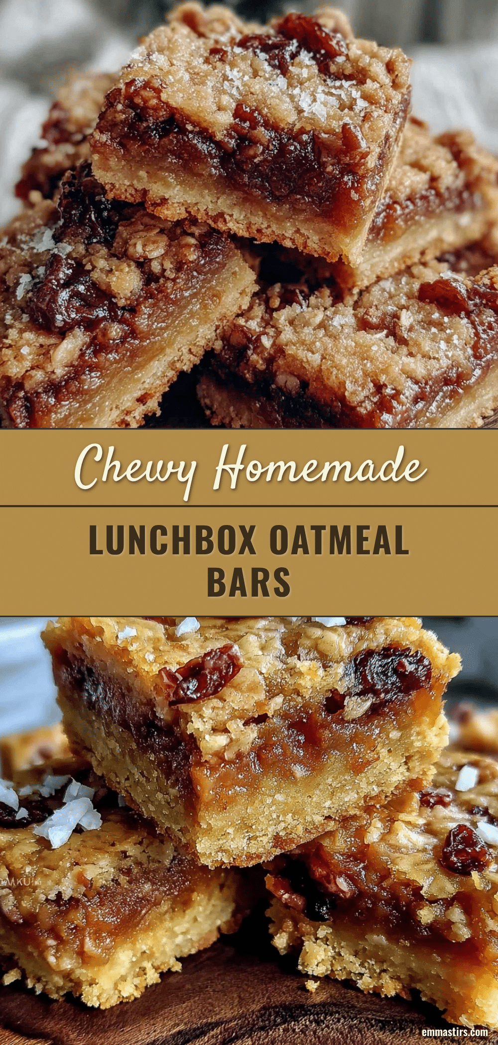 homemade lunchbox oatmeal cookie bars recipe