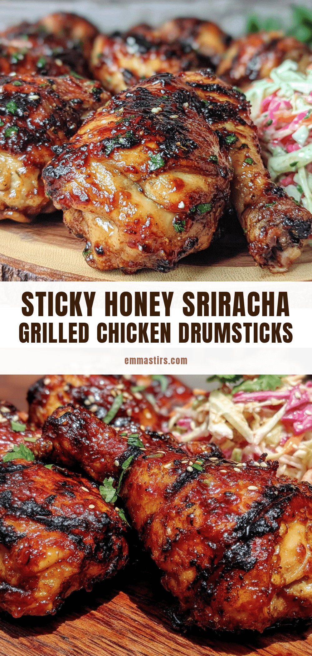 honey sriracha grilled chicken drumsticks recipe