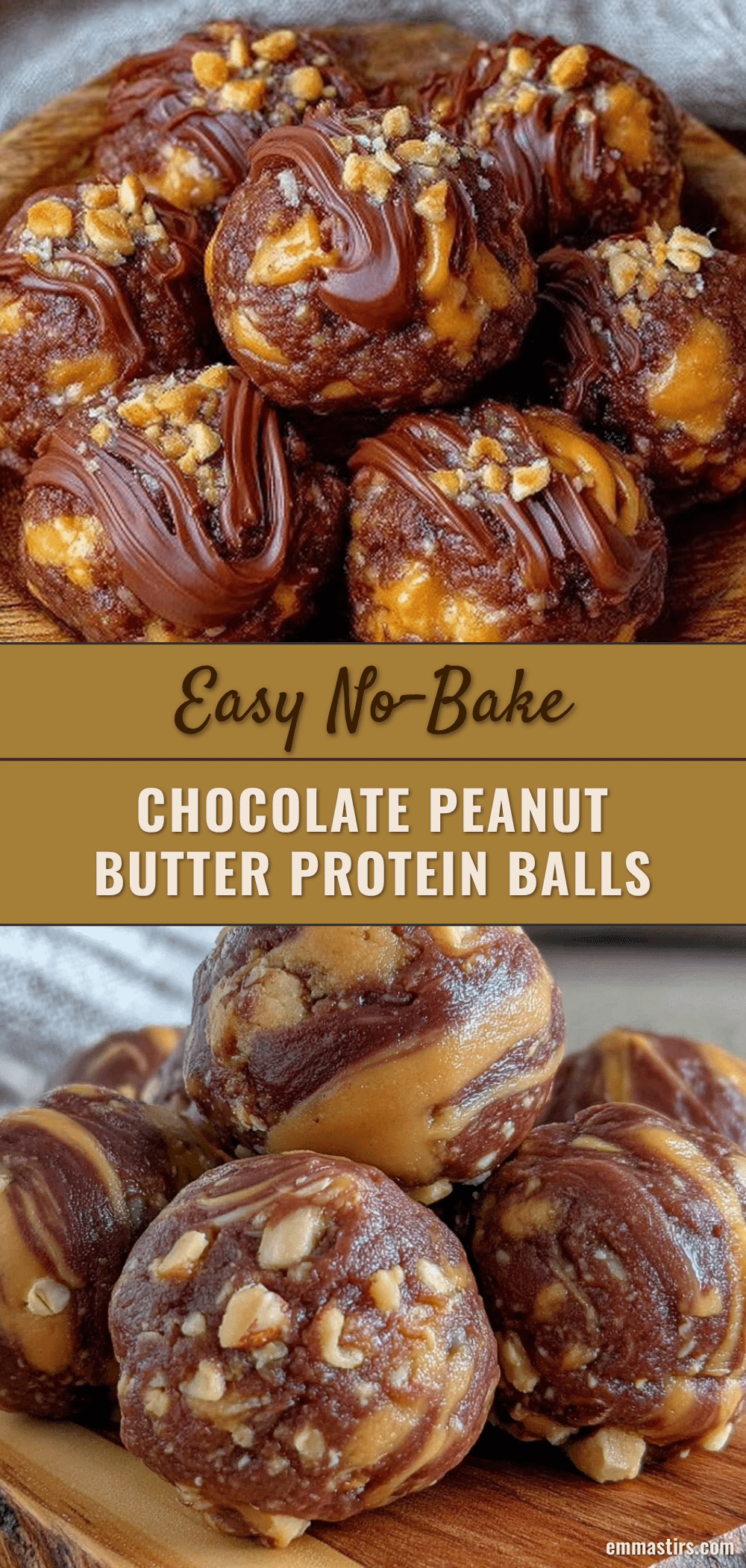 no bake chocolate peanut butter protein balls recipe