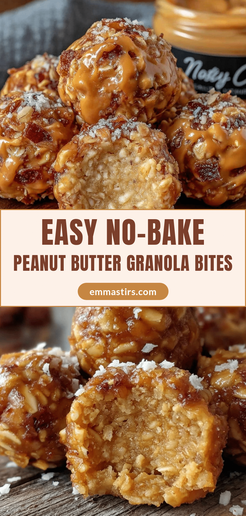 no-bake peanut butter granola bites recipe
