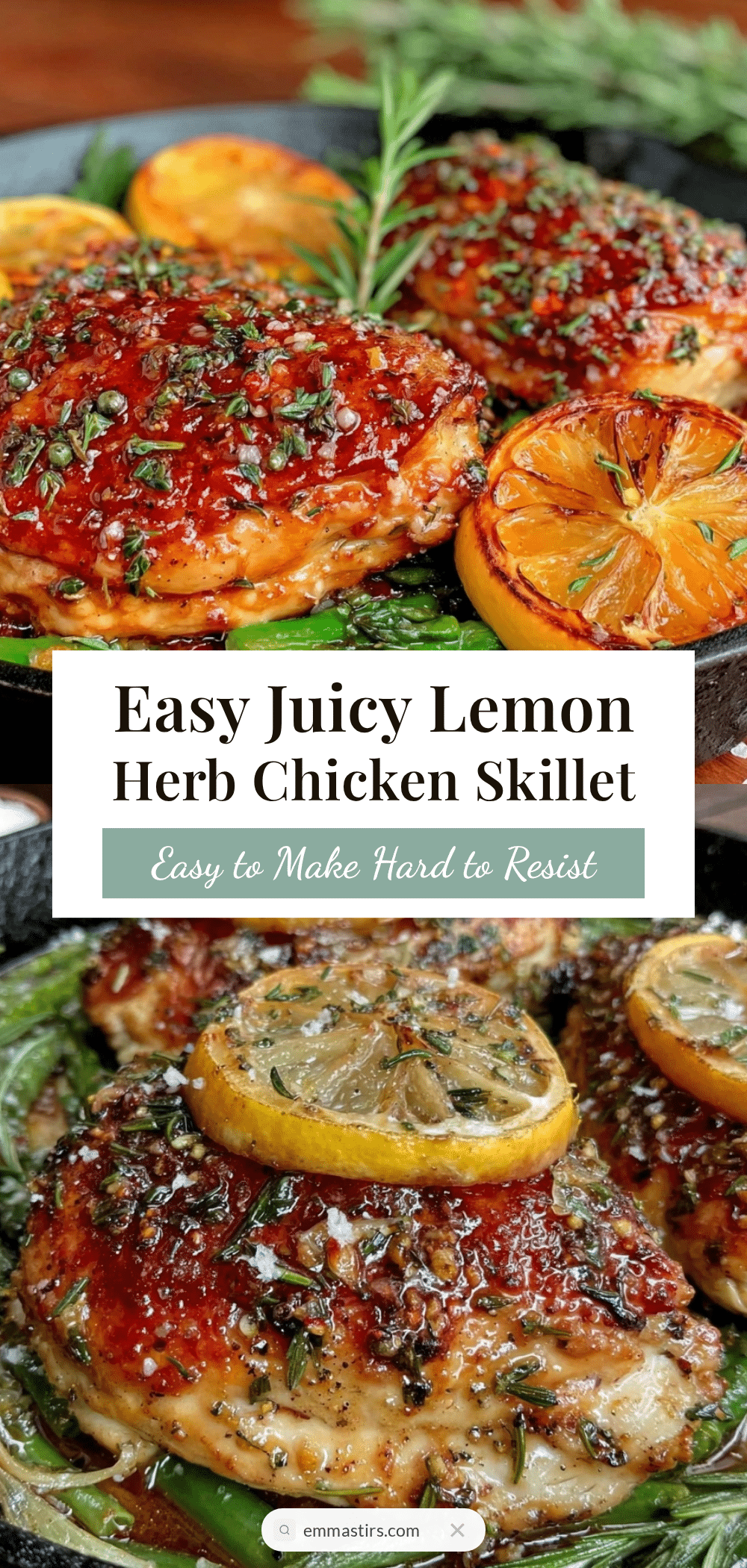 one-pan lemon herb chicken skillet recipe