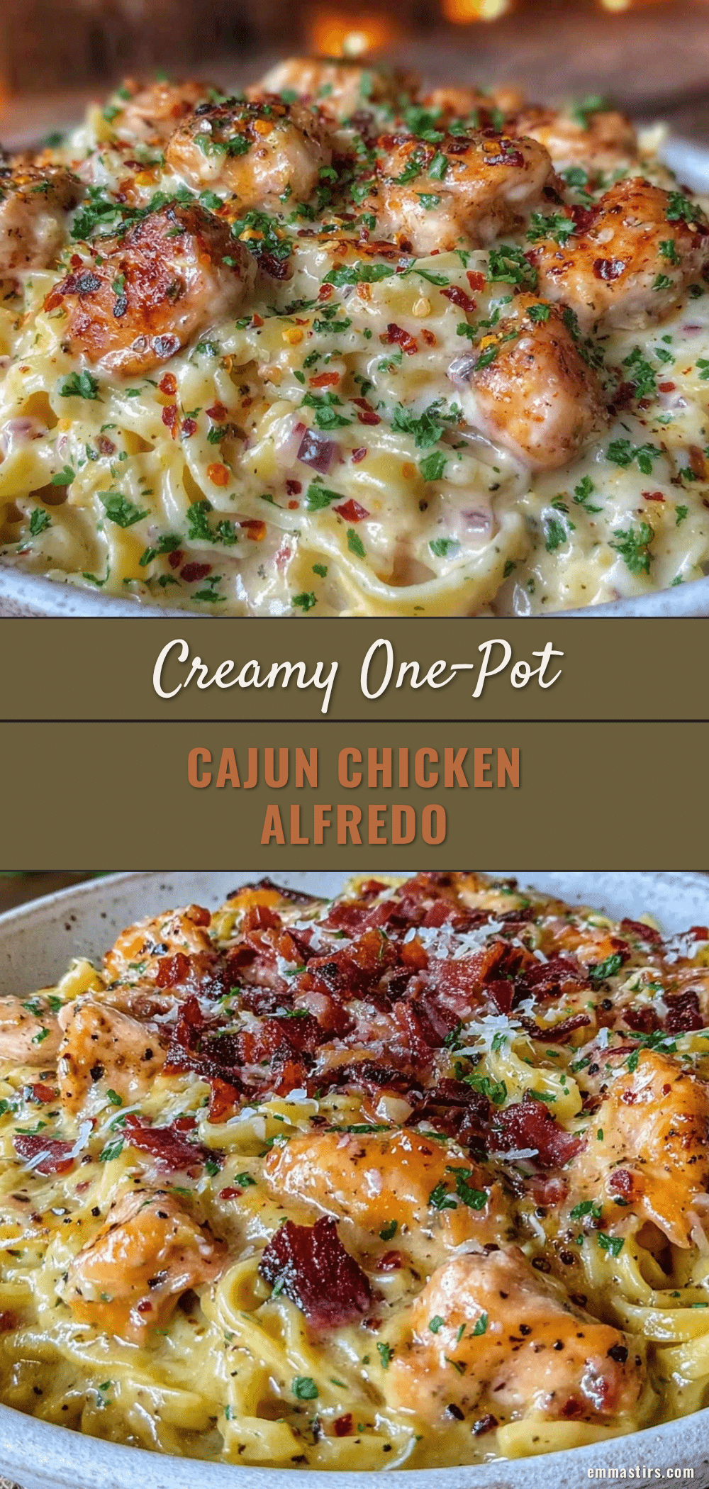 one-pot Cajun chicken Alfredo recipe