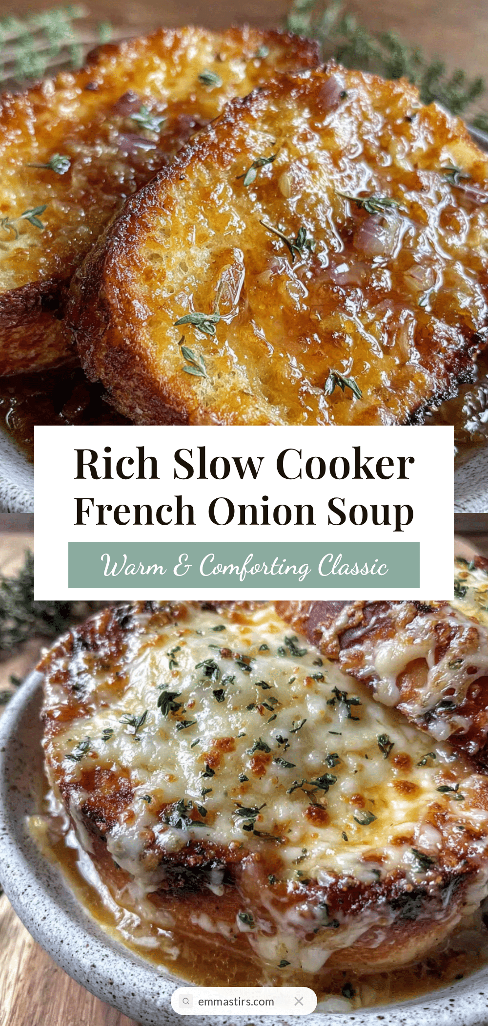 slow cooker french onion soup recipe