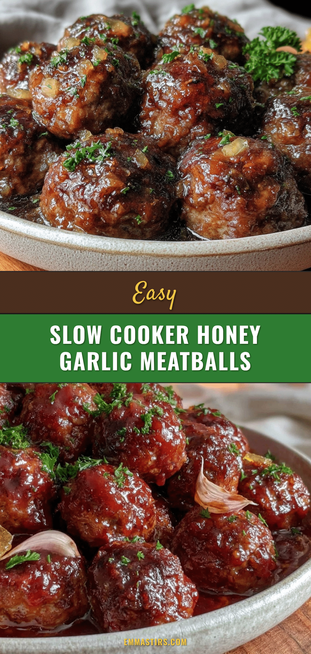 slow cooker honey garlic meatballs recipe