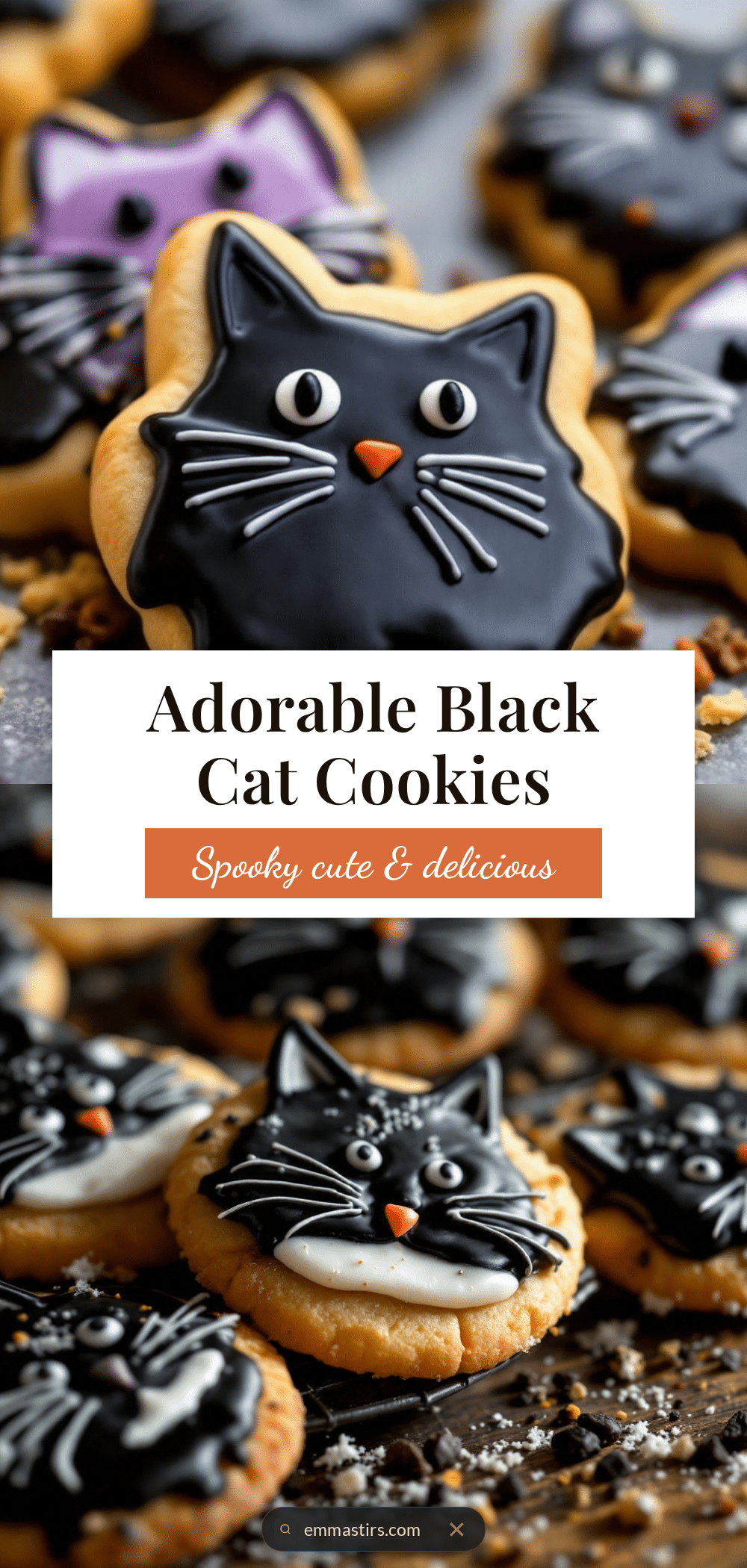 Black Cat Halloween Cookies recipe