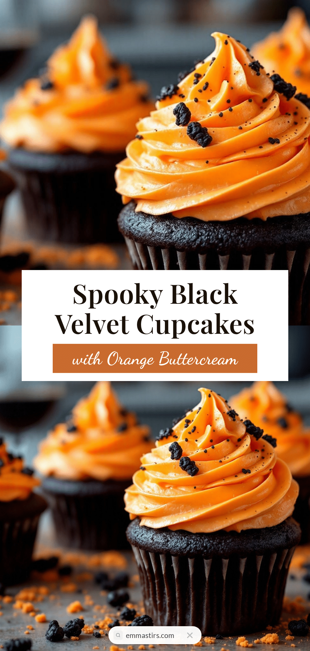 black velvet halloween cupcakes recipe