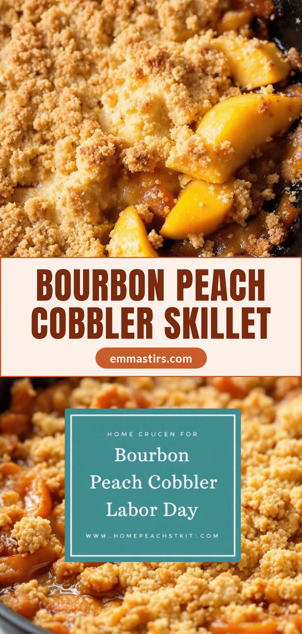 bourbon peach cobbler skillet recipe