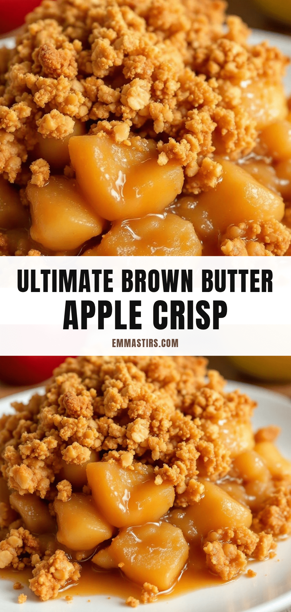 brown butter apple crisp recipe