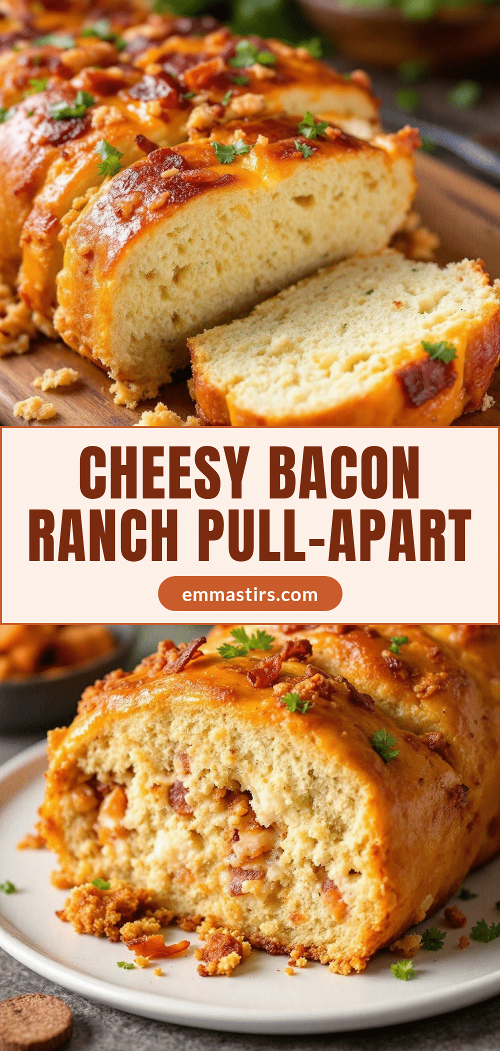 cheesy bacon ranch pull-apart bread recipe