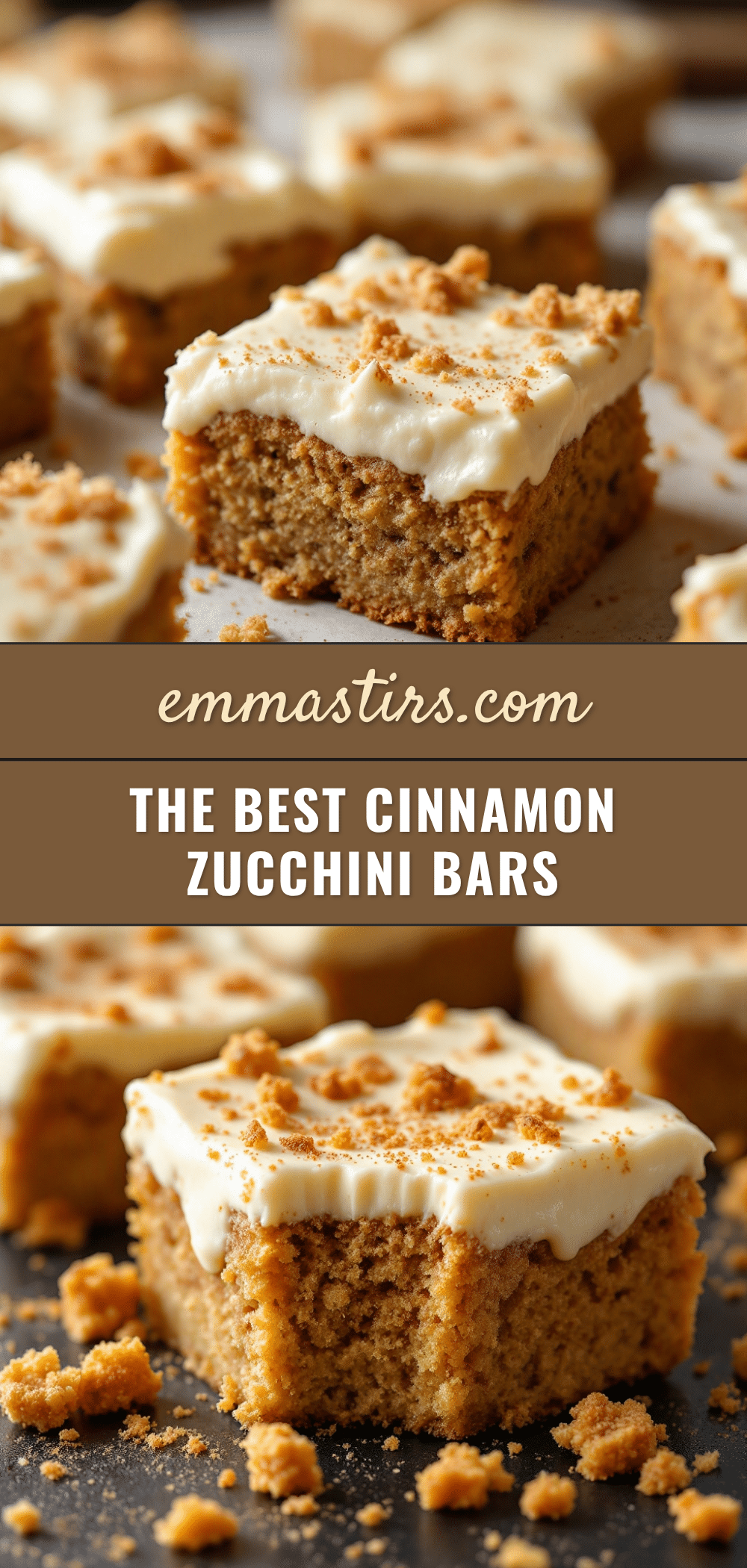 cinnamon sugar zucchini bars recipe