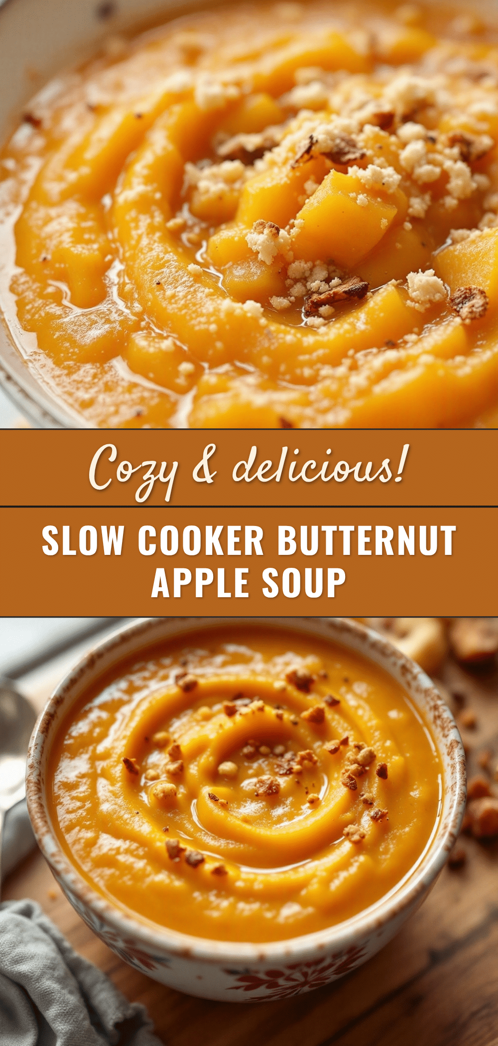 cozy slow cooker butternut squash and apple soup recipe