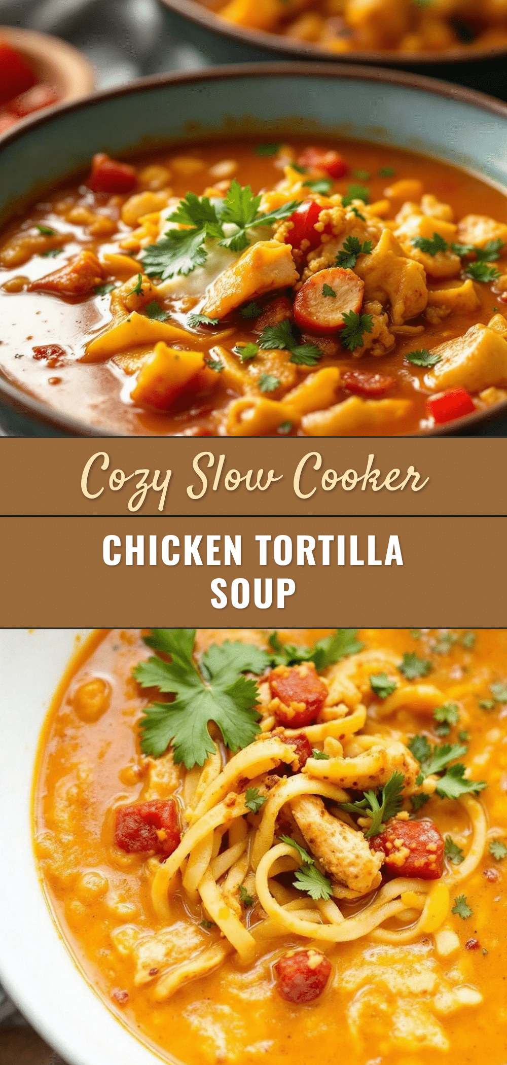 cozy slow cooker chicken tortilla soup recipe