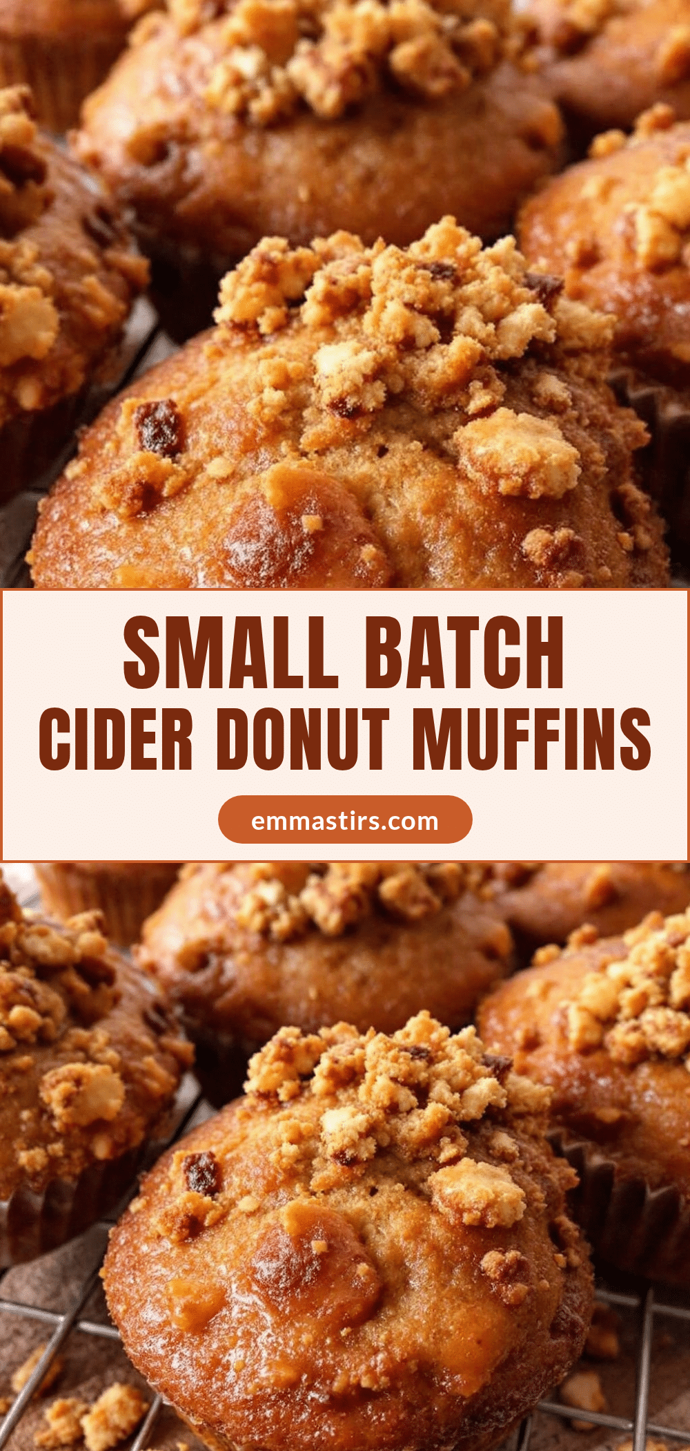 cozy small-batch apple cider donut muffins recipe