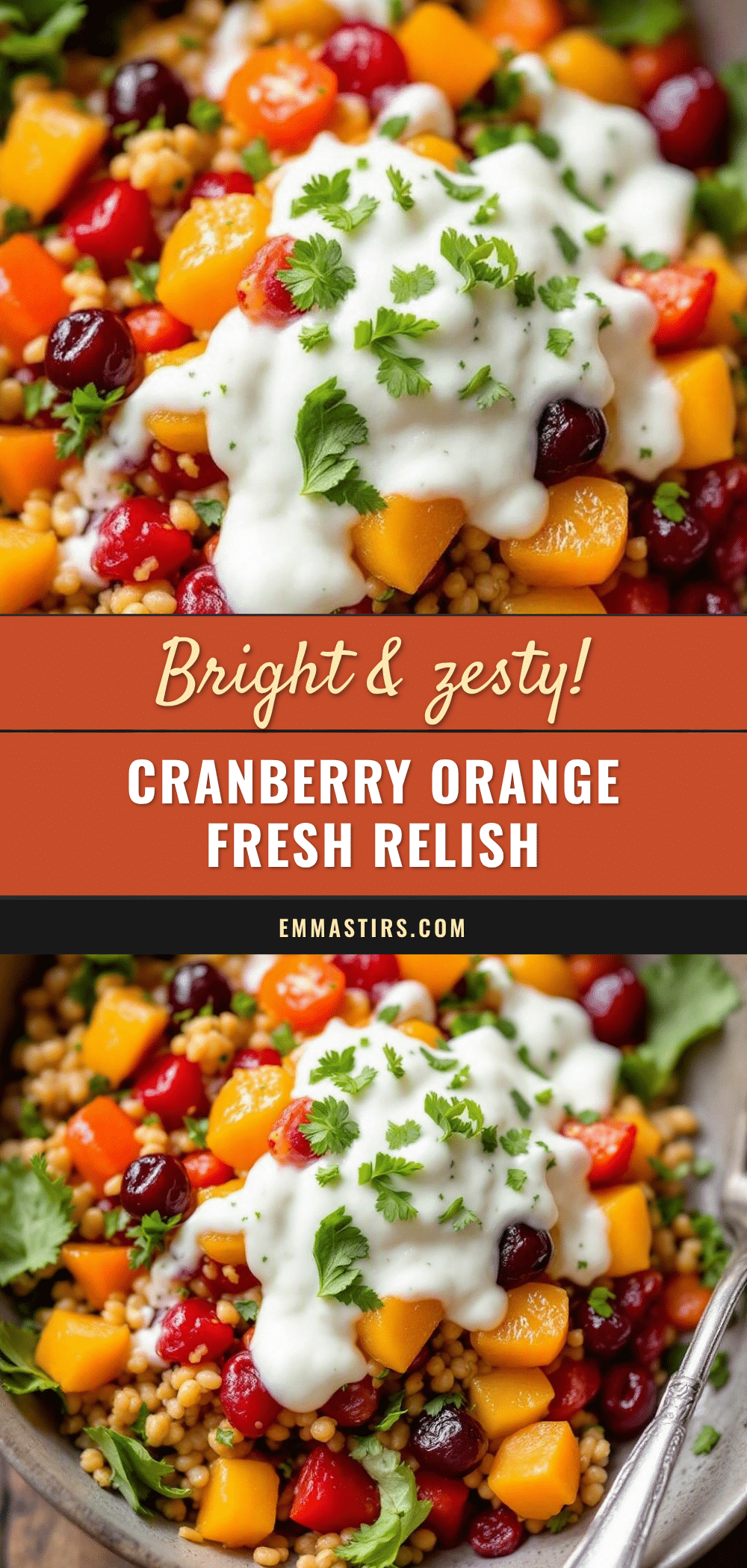 cranberry orange relish with fresh ginger recipe