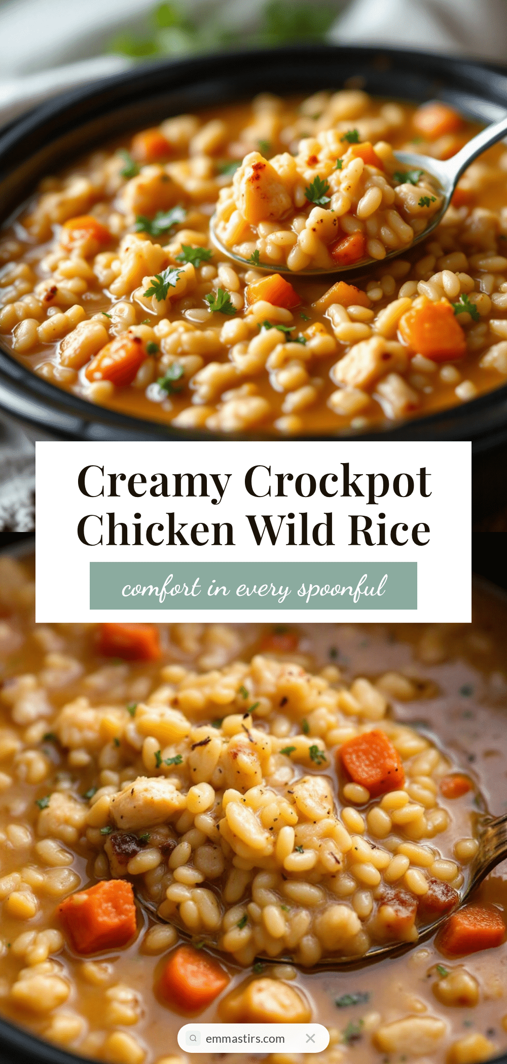 creamy crockpot chicken and wild rice soup recipe