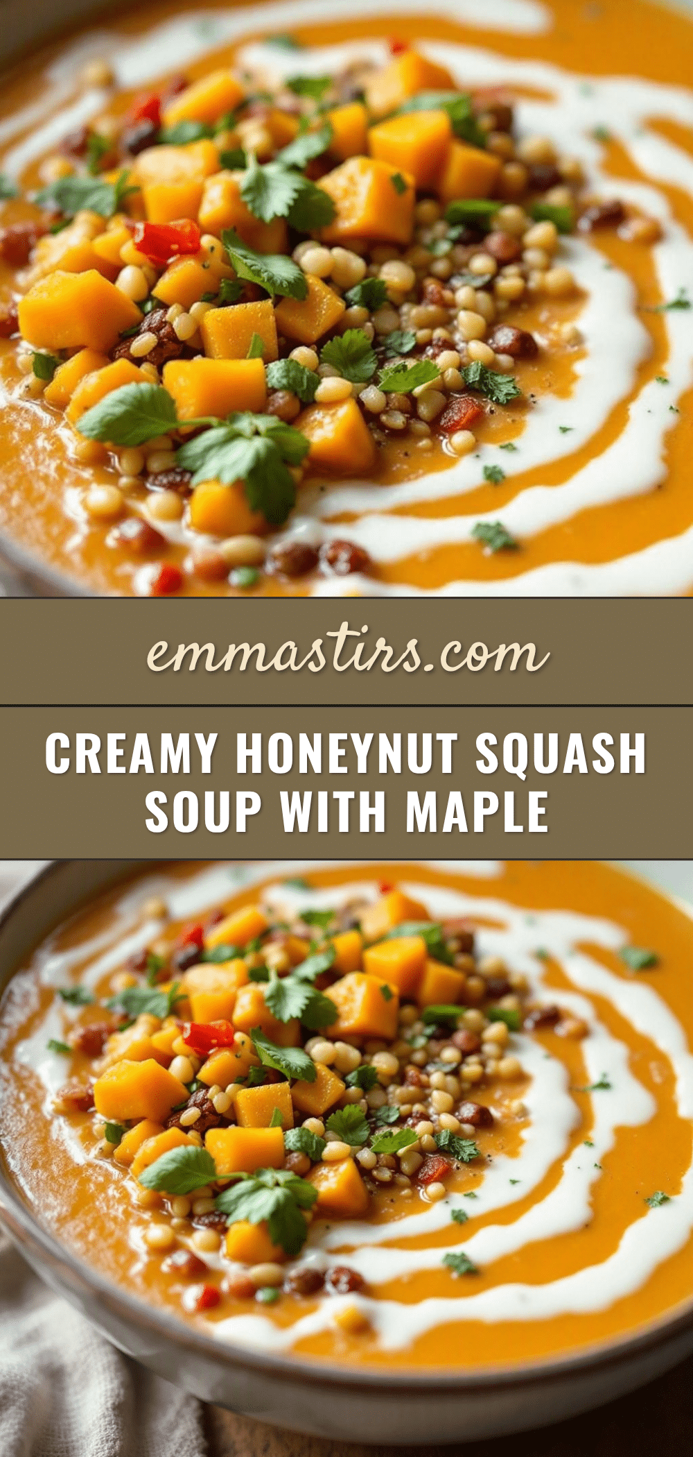 creamy honeynut squash soup recipe