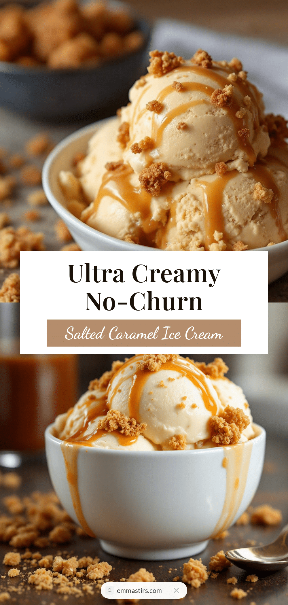 creamy no-churn salted caramel ice cream recipe