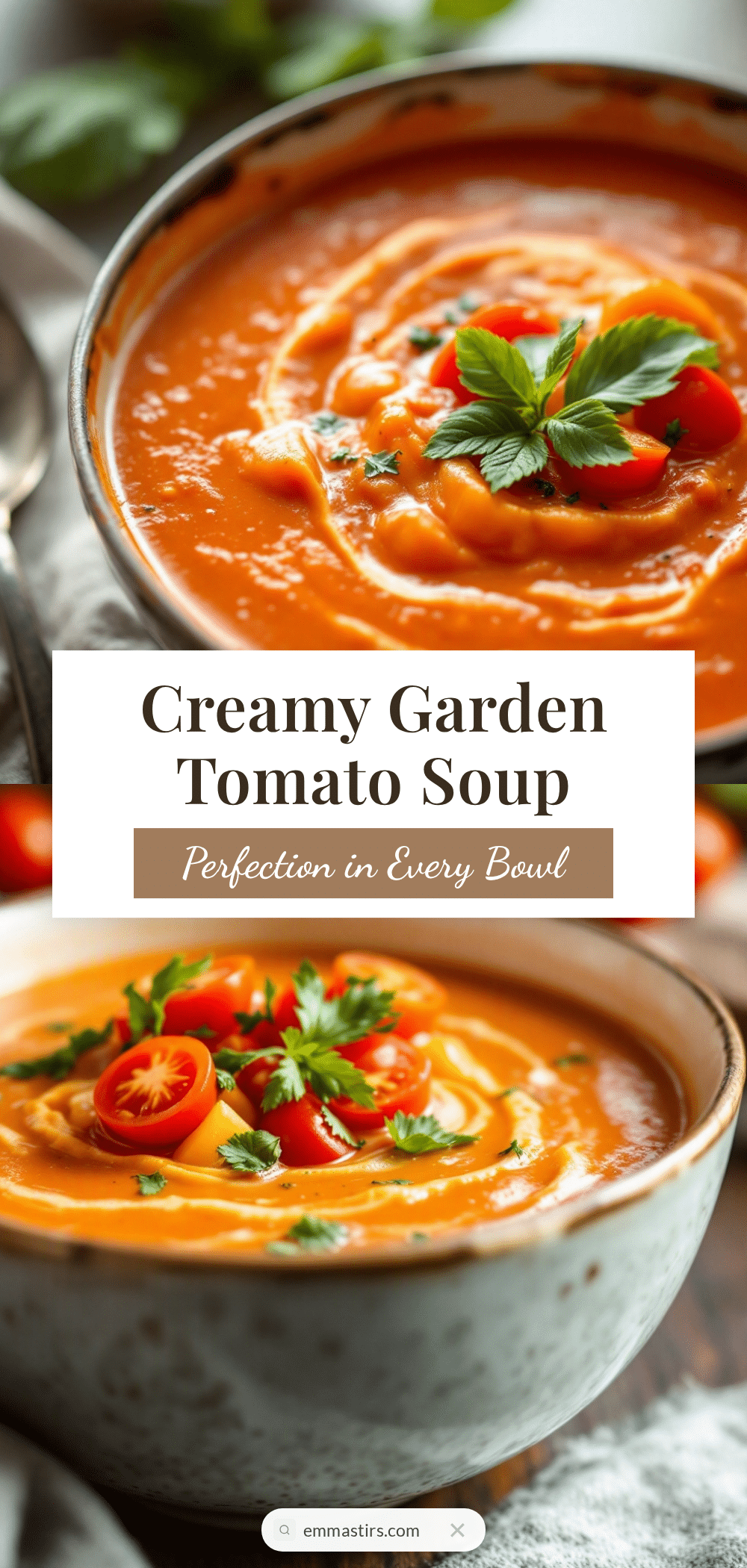 creamy tomato soup with fresh garden tomatoes recipe