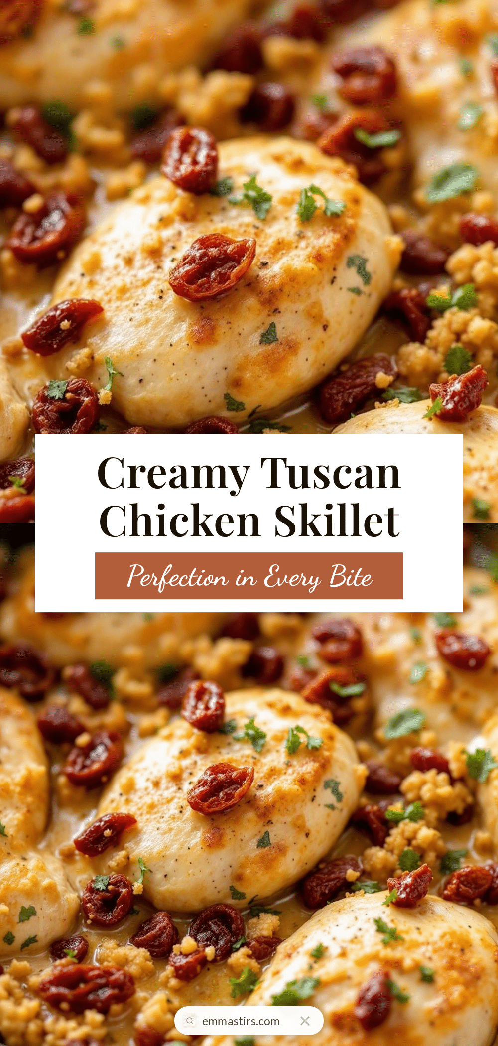 creamy tuscan chicken skillet recipe
