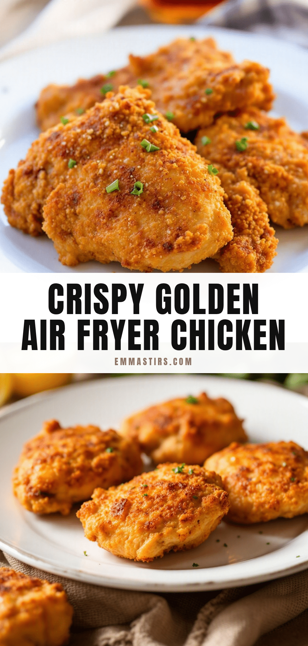 crispy air fryer chicken thighs recipe