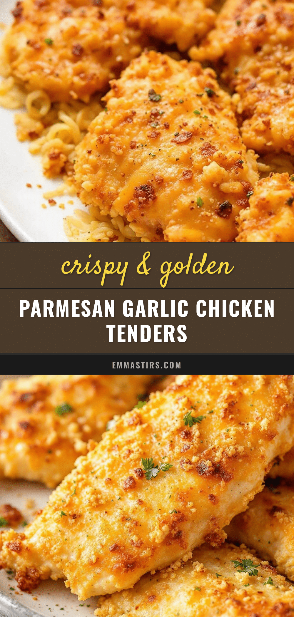 crispy baked parmesan garlic chicken tenders recipe