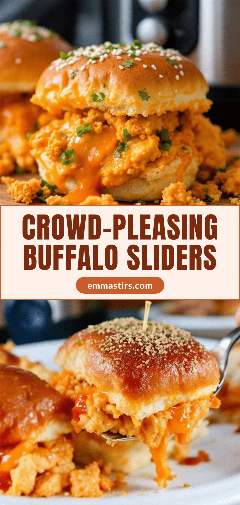 crockpot buffalo chicken sliders recipe