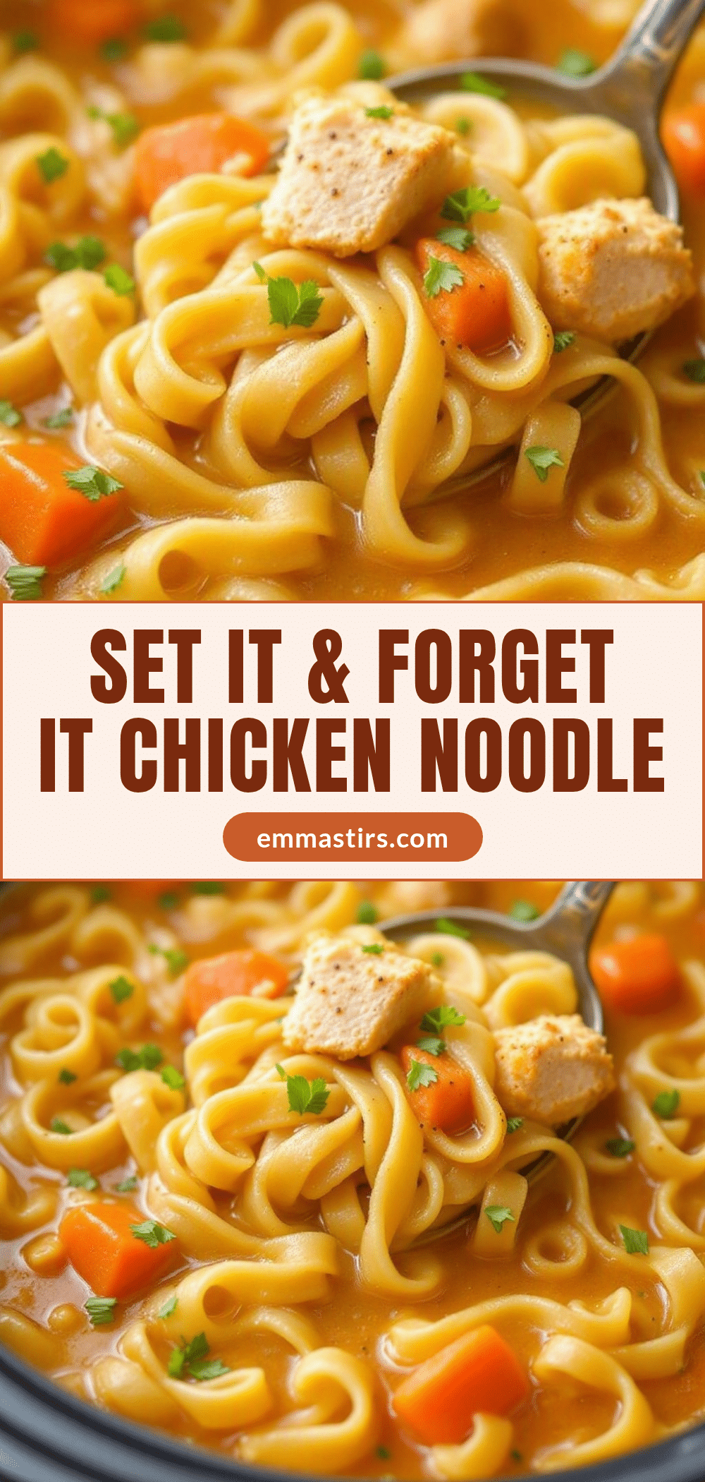 crockpot chicken noodle soup recipe
