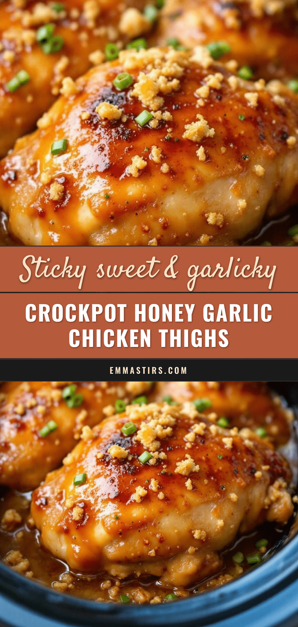 crockpot honey garlic chicken thighs recipe