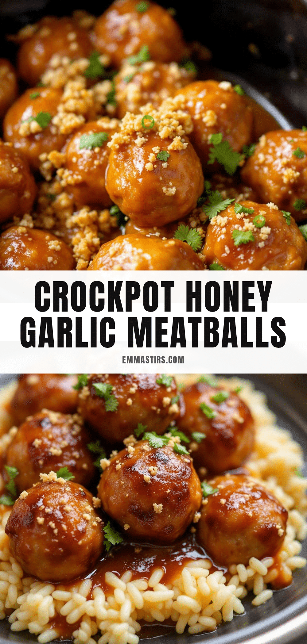 crockpot honey garlic meatballs recipe
