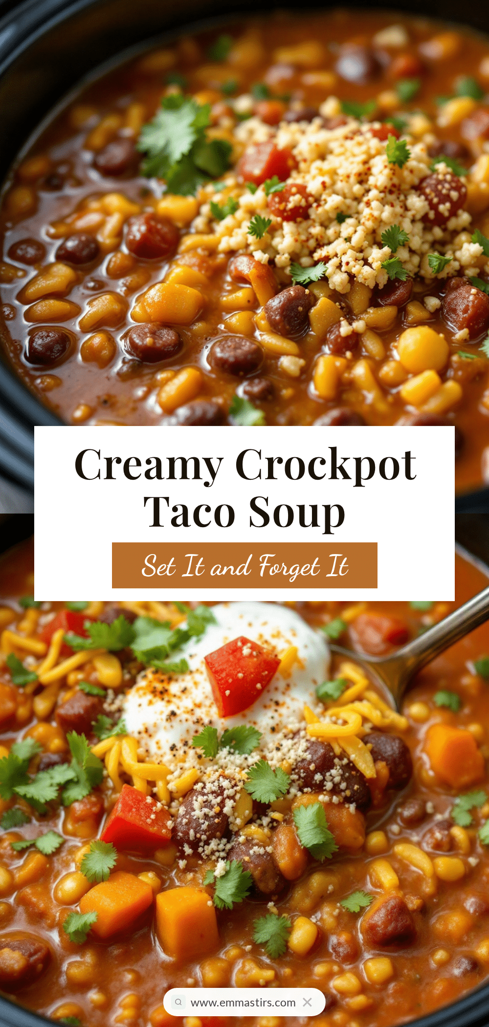 crockpot taco soup with ranch seasoning recipe