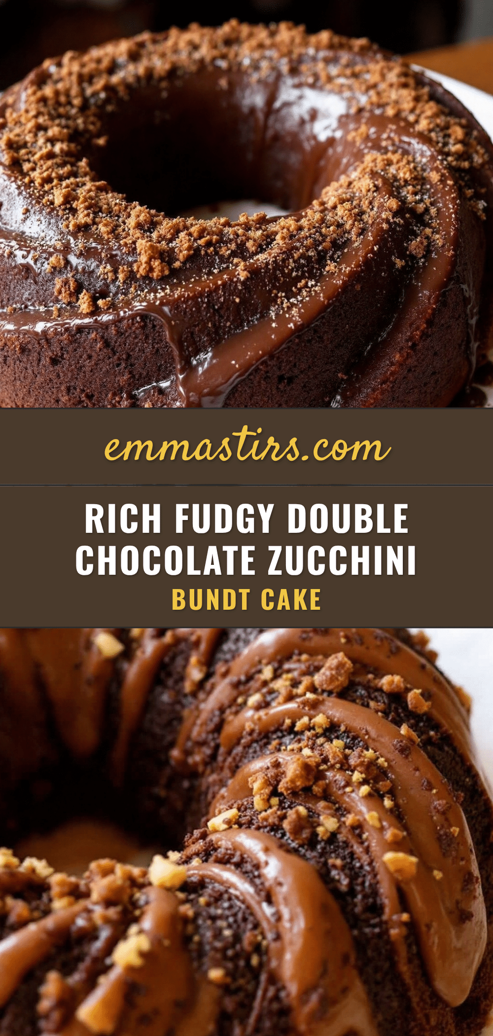 double chocolate zucchini bundt cake recipe