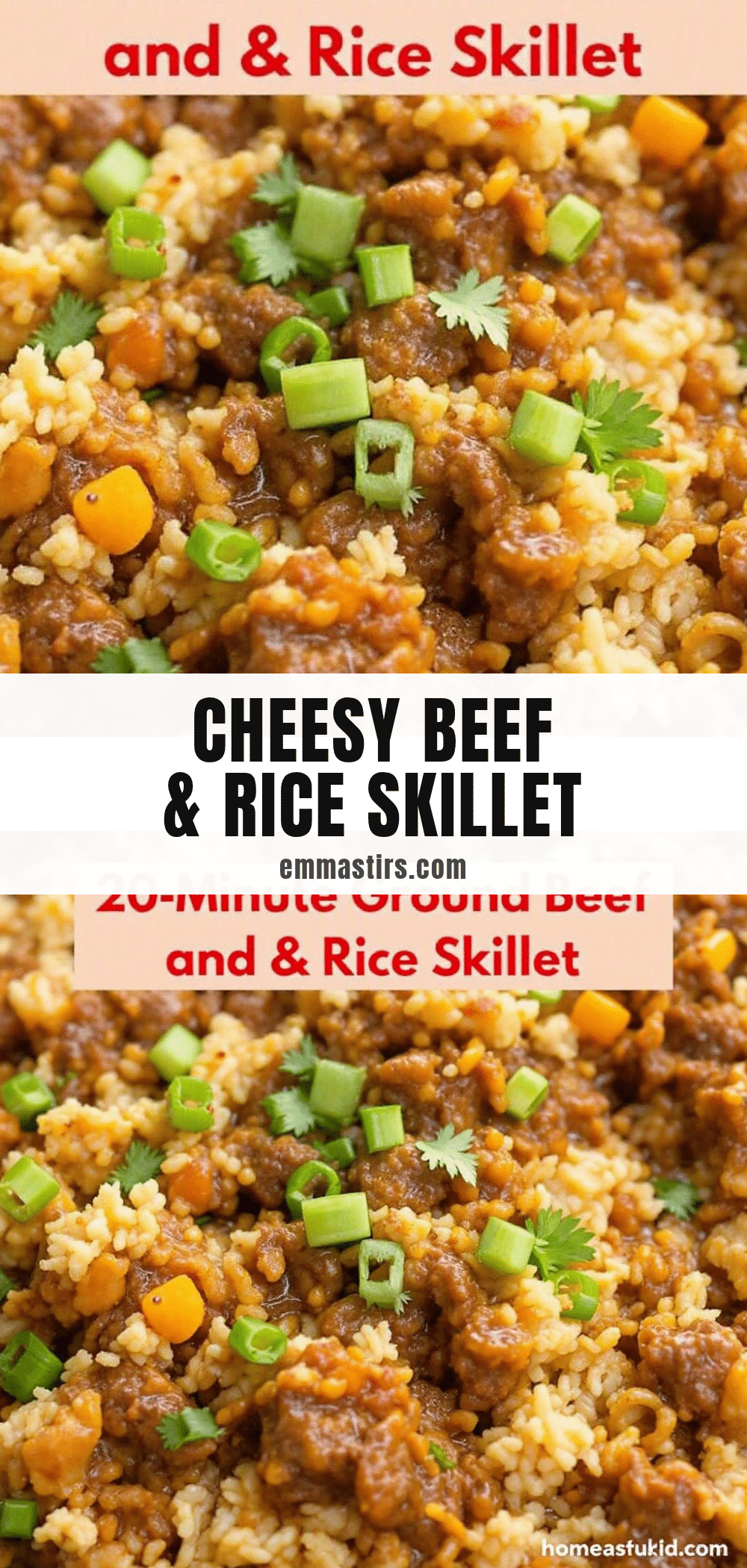 easy cheesy ground beef and rice skillet recipe