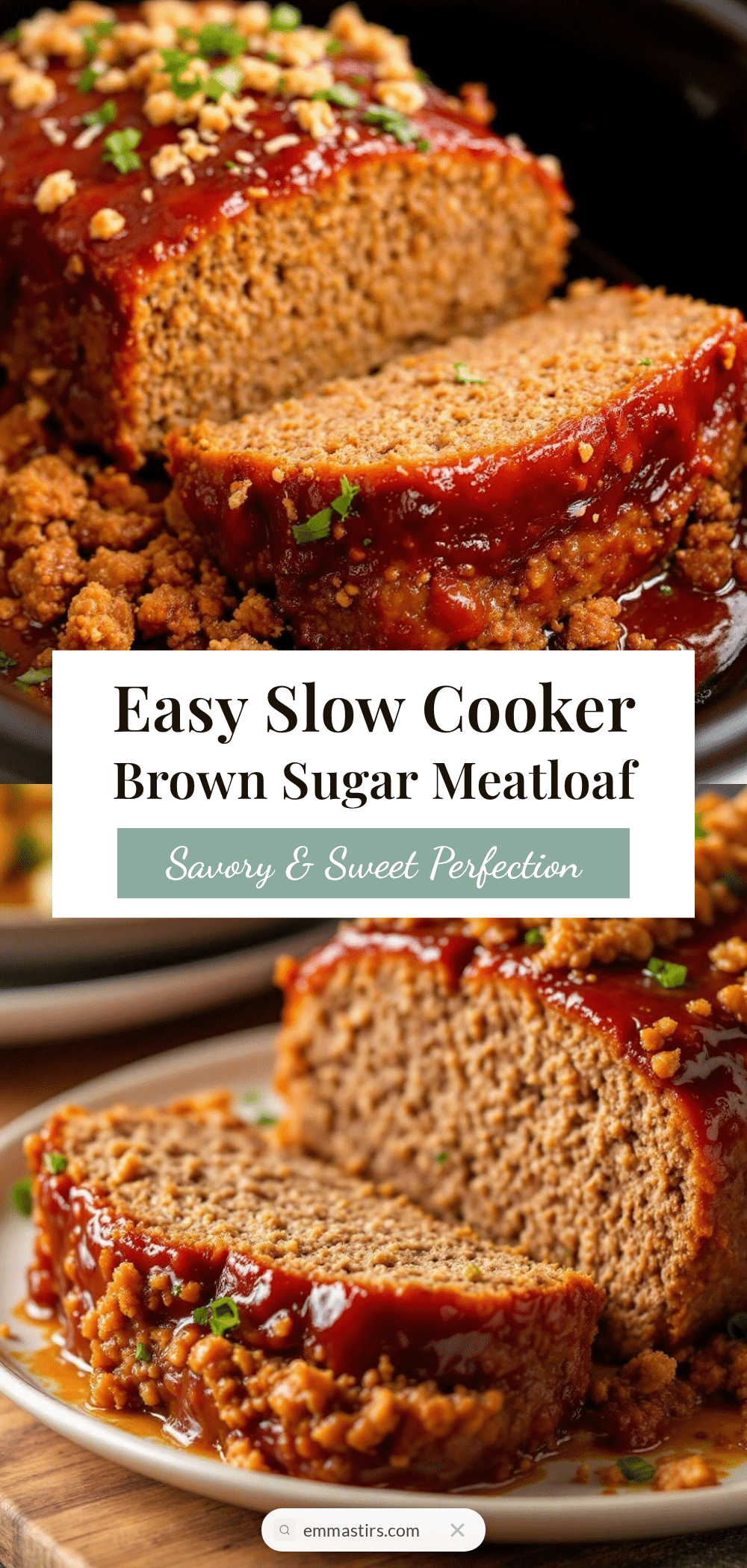 easy crockpot meatloaf with brown sugar glaze recipe