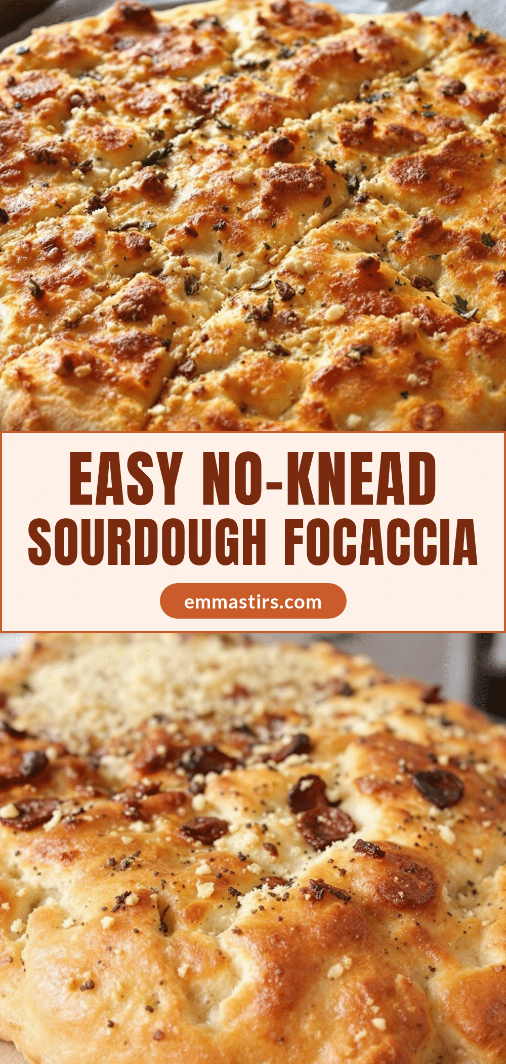 Easy No-Knead Sourdough Discard Focaccia recipe